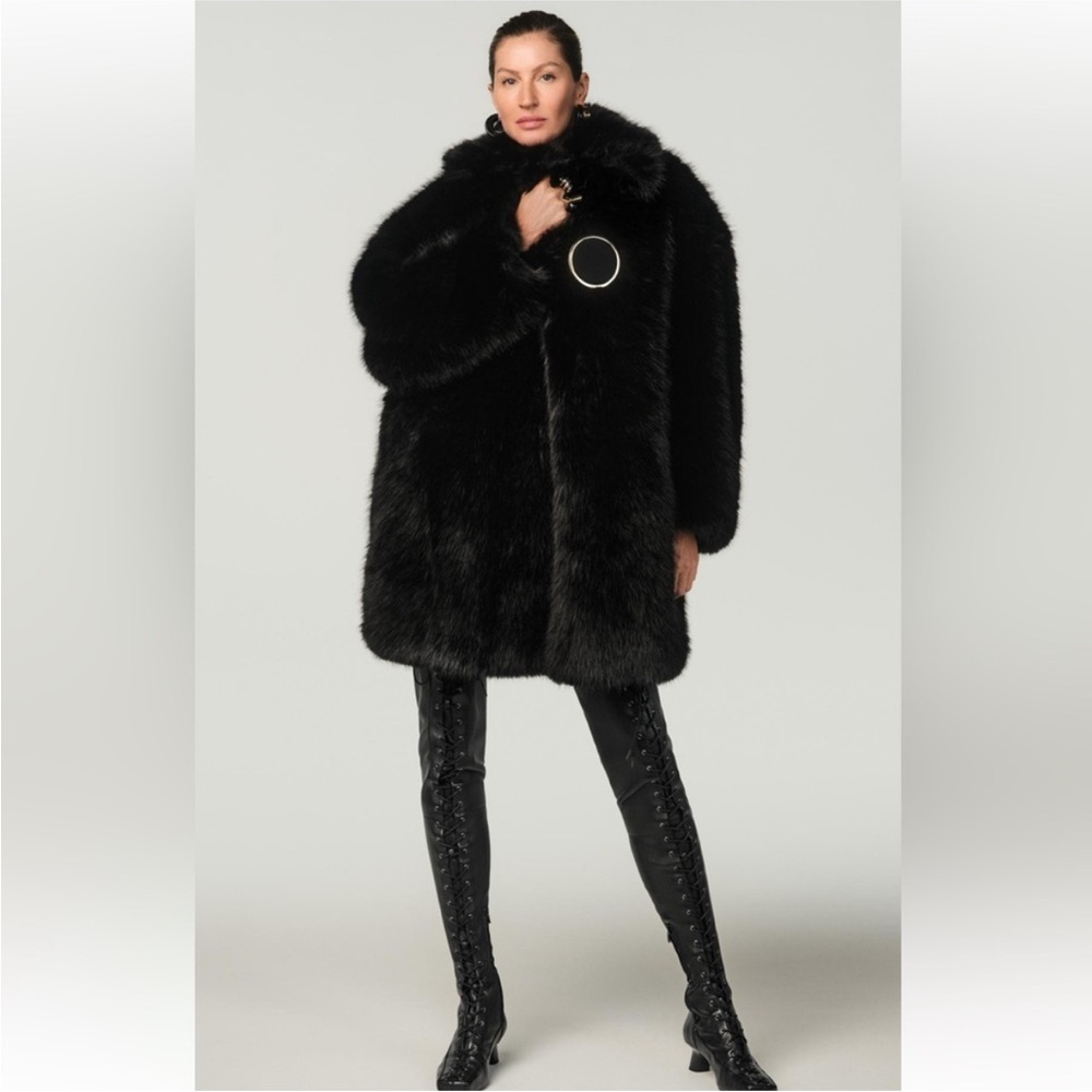 ZARA X STEFANO PILATI FAUX FUR COAT